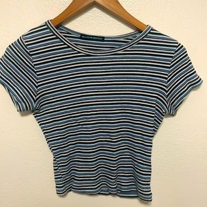 Stripped Brandy one-size top